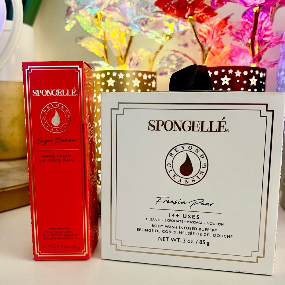 SPONGELLÉ Sugar Dahlia | Hand Cream & Freesia Pear |  Flower 
NEW Sealed